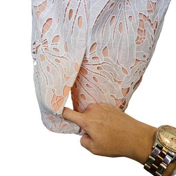 NWT Anthropologie Gardenia Eyelet Lace Column Dress Maeve‎ Sz. 8 White Tropical - Picture 10 of 16